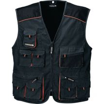 Gilet taglia 48 grigio scuro / nero / arancio Terratrend