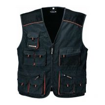 Gilet taglia 60 grigio scuro / nero / arancio TERRATREND