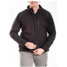 Rica Lewis 5430530 Giubbotto Softshell Uomo Cappuccio Staccabile Fodera In Pile 96% Poliestere 4% Elastan 310 G Colore Nero