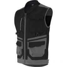 Weste Trowel Schwarz/Anthrazit – LA-9ATT3-4058-1 – Cordura – Arbeitsjacke für Handwerker und DIY-Enthusiasten