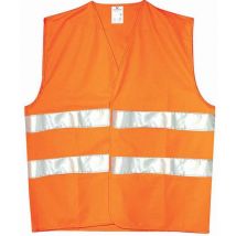 UFO - gilet uomo da lavoro alta visibilita' riflettente arancione 150gr/m2 tg. xl