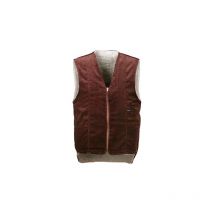 Gilet , Webfell, Taille l, brun
