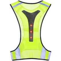 Gilets de course réfléchissants, gilets de sécurité, gilets d'équitation extensibles et réglables, gilets LED clignotants pour adultes et enfants,