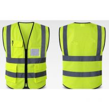 Gilets de sécurité réfléchissants 2 pièces. Les sous-vêtements en maille haute visibilité de classe II pour hommes et femmes répondent aux normes