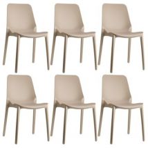 Scab - 2 chaises design Ginevra pour intérieur ou extérieur