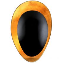 Ginger 1 Light Wandleuchte Blattgold, Schwarz