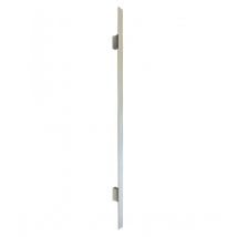 Maniglione per Porta Blindata da 120cm Cromato Satinato Piatto Verticale da Esterno