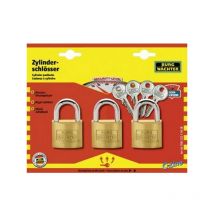 Gioco In Ottone Lucchetto C-Line, Dimensione: 40, Calibro Spessore 6 Mm Altezza All'Interno Della Staffa 22 Mm Quantità: 3 Pezzi