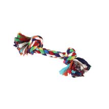 Gioco per cani a forma di nodo in cotone – 20 cm – Resistente e sicuro – AMAHORSE