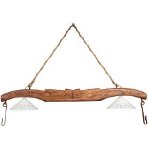 Joch aus massivem Lindenholz mit Finish aus Nussholz. Made in Italy