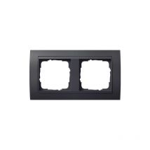 021208 cadre de finition 2 postes pour anthracite event anthracite - Gira