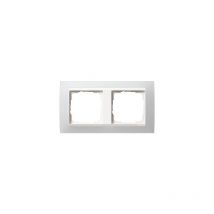 0212334 cadre de finition 2 postes pour blanc event opak blanc - Gira