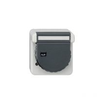044031 schuko-steckdose bsf bajonett wd aufputz grau - Gira