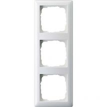 3 scomparti Telaio di copertura System 55, Standard 55 Bianco puro, Opaco 021304 1 pz. - Gira