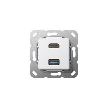 Viessmann - gira 4847133 hdmi + usb a prise de courant 567903