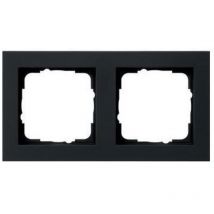 Abdeckrahmen 2f E2 Schwarz m 021209 - Gira