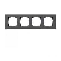 Abdeckrahmen 4f flach E2 Anthrazit 0214235 - Gira