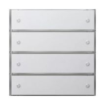 Gira - Tastsens.3 Komfort 4f knx Flächenschalter Reinweiß 2034112