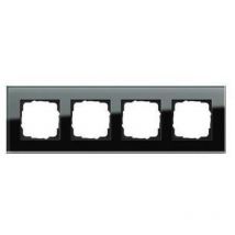 Gira - Rahmen 4-fach schwarz glas Esprit 021405