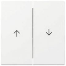 Wippen + Pfeilsymbol Gira System 55 Reinweiß-glänzend
