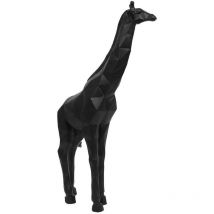 Statue Girafe origami noir 40 cm