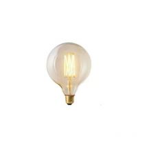 715996 Bombilla led decorativa con filamento cruzado Ø125mm 4W E27 2300K Transparente - Girard Sudron