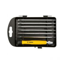 Set cacciaviti di precisione Topex 7 pezzi, 12 punte, gto 39d551