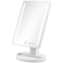 Girmi - Be04 Specchio Per Trucco Led Rettangolare Bianco 4 Specchi Ingrandimento 2x 3x