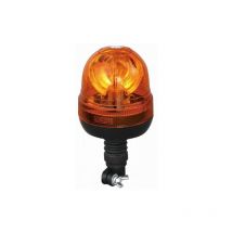 Lampeggiante girofaro con base asta gomma flessibile omologato 12V 55W (35306)