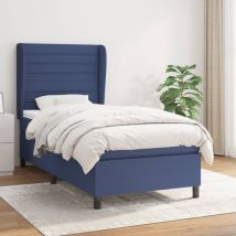 Furniture Limited - Giroletto a Molle con Materasso Blu 100x200