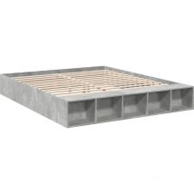 Giroletto Grigio Cemento 180x200 cm in Legno Multistrato Vidaxl Grigio