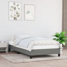 Giroletto senza Materasso Grigio Scuro 90x190 cm Tessuto - Vidaxl