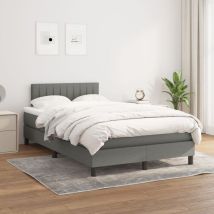 Jinlefu - Furniture Limited - Giroletto a Molle con Materasso Grigio Scuro