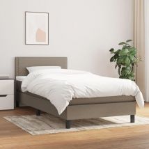 Furniture Limited - Giroletto a Molle con Materasso Tortora