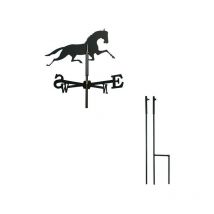 Outils Et Nature - Girouette Cheval petit modèle + Mât à planter