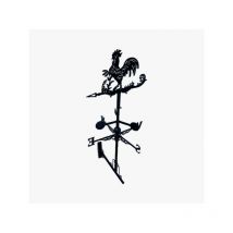 Hamea Home - Girouette de toit graphique modèle Coq avec support universel