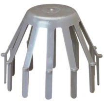 Girpi - Crapaudine Gris Pvc D.100Mm