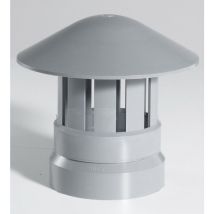 Cuffia di ventilazione femmina in pvc grigio, Diam.100 mm - Girpi