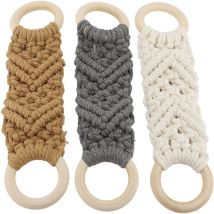 Gistuch - 3PCS macrame tornelder singes bagnes cotton cotton corde telover pour la cuisine Hôtel de salle de bain