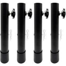 Gistuch 4pcs Table pliant étendurs extensions de la jambe du comptoir en acier inoxydable Type A 17,3 pouces (44 cm)