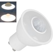 Gistuch - Ampoule de remplacement GU10 led détecteur de mouvement infrarouge à induction humaine pour plafond, couloir, porche, buanderie, garage