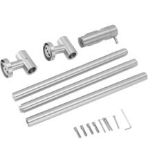 Gistuch - Barre coulissante de douche, support de tête en acier inoxydable, support mural réglable, décoration de la maison pour salle de bain