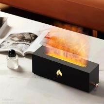 Tonysa - Diffuseur d'air à Flamme, Humidificateur Diffuseur D'huiles Essentielles, Diffuseur D'huiles Essentielles à Flamme, Cheminée 3D, Brume de