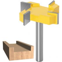 Fraise à raboter, 8mm Tige Routeur Bit, Fraise à aplatir, Fraise à plaque, Fraise à bois pour défonceuse, t Forme Routeur, pour le travail du bois en