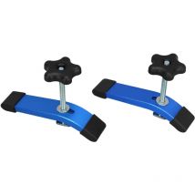 Gistuch - Lot de 2 Rail - Aluminium T-Track Clamp t Track Jeu de pinces de maintien à action rapide en métal, pour outil de travail du bois T-Slot