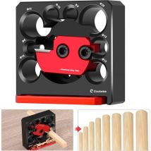 Kit de gabarit de fabricant de chevilles métrique 8 mm à 20 mm avec lame en carbure Perceuse électrique Fraisage Cheville Tige ronde Outil auxiliaire