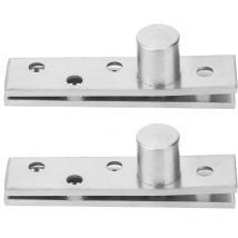 Gistuch - Paquet de 2 Charnières de Porte à Rotation à 360 degrés, Charnières à Pivot Dissimulées en Acier Inoxydable Haut de La Page (Arbre