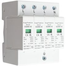 Parasurtenseur domestique, dispositif de protection contre les surtensions enfichable 4P 40KA Protecteur basse tension sur rail din pour usage