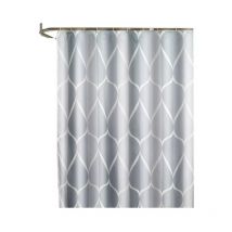 Rideau Douche, Rideau de Douche 200x200 cm, Rideaux de Douche Polyester Lavable en Machine avec 12 Crochets, Rideau Baignoire Salle de Bains - Gistuch