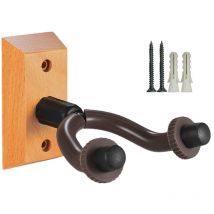 Fitags - Gitarren-Wandhalterung, Gitarrenhaken, Gitarrenaufhänger aus Holz für Folk-E-Gitarre